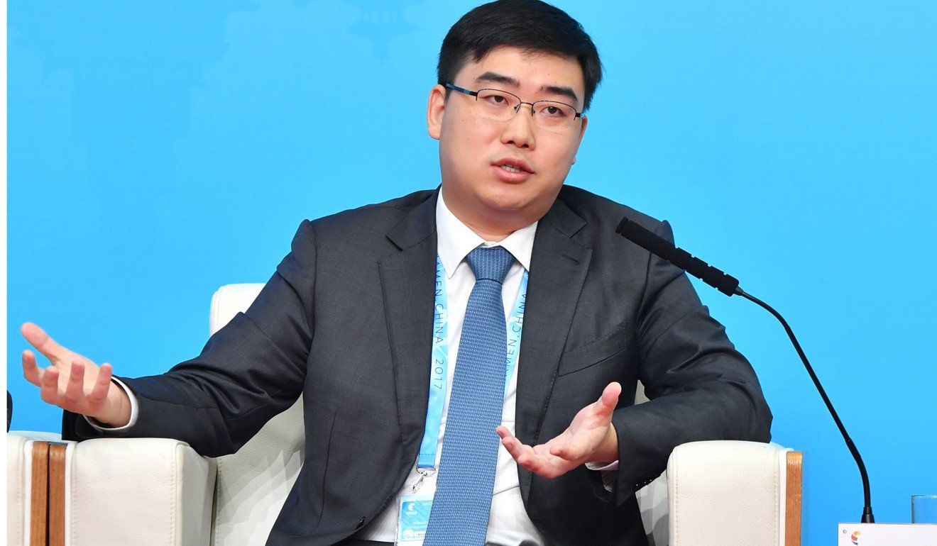 Cheng Wei, the co-founder and chief executive of Didi Chuxing, is unfazed by the prospect of competing against Tencent Holdings-backed Meituan-Dianping in China’s vast ride-hailing market. Photo: Xinhua