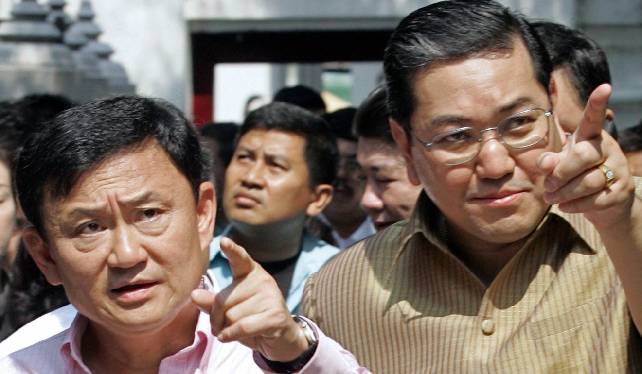 File photo of Surakiart Sathirathai with ousted Thai prime minister Thaksin Shinawatra. Photo: AFP