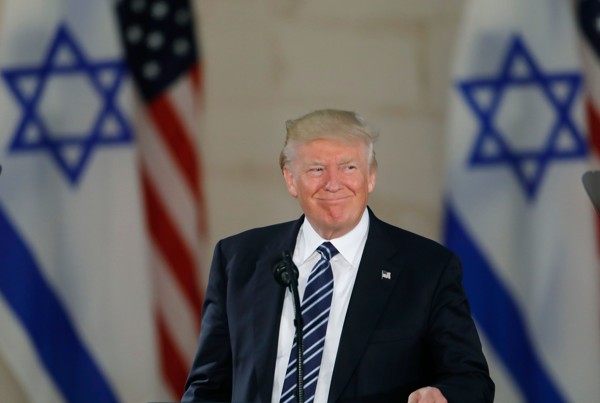 US President Donald Trump at the Israel Museum, in Jerusalem, in May 2017. Picture: AFP