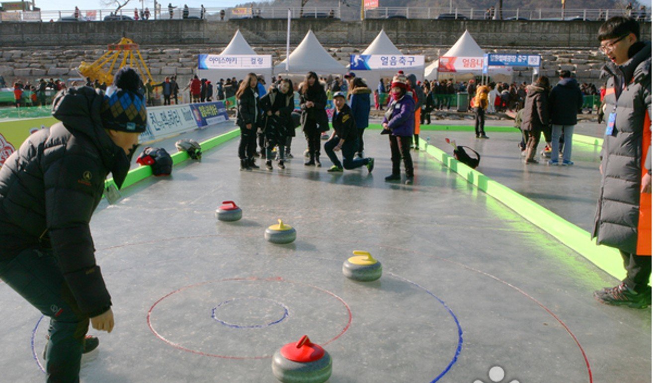 Game time at Hwacheon Sancheoneo Ice Festival