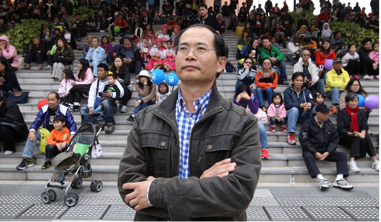 Dr Horace Chin, an assistant professor at Lingnan University’s Department of Chinese, published a book suggesting Hong Kong should become a city state. He did not have his contract renewed after seven years of teaching. Photo: Jonathan Wong