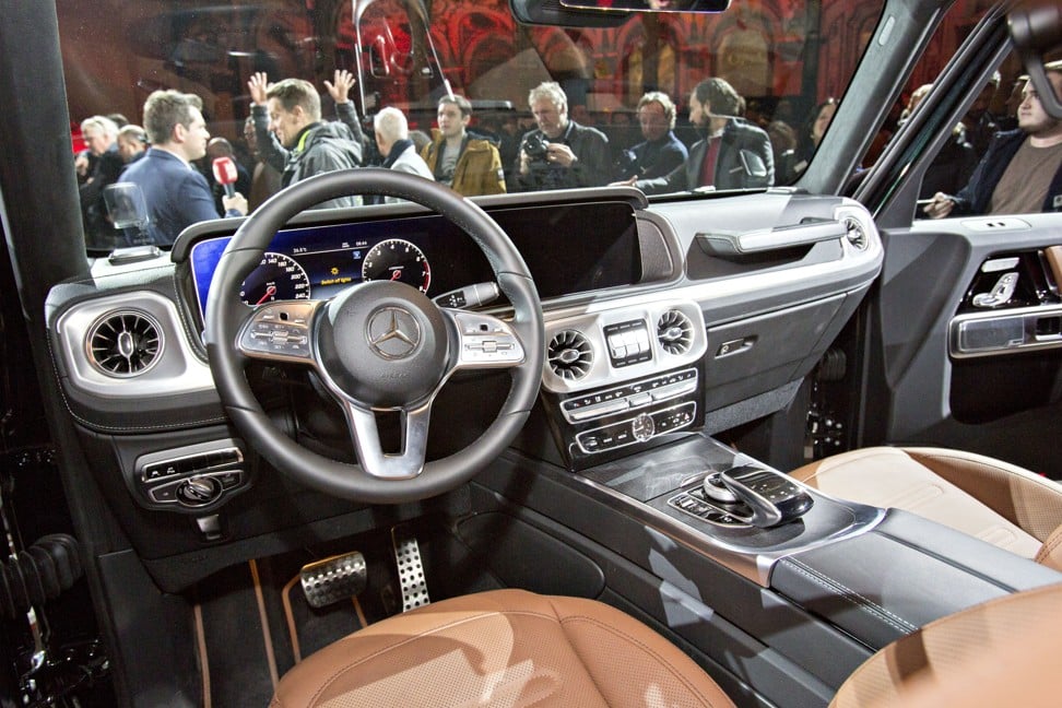 Inside the Daimler AG Mercedes-Benz G-Class.