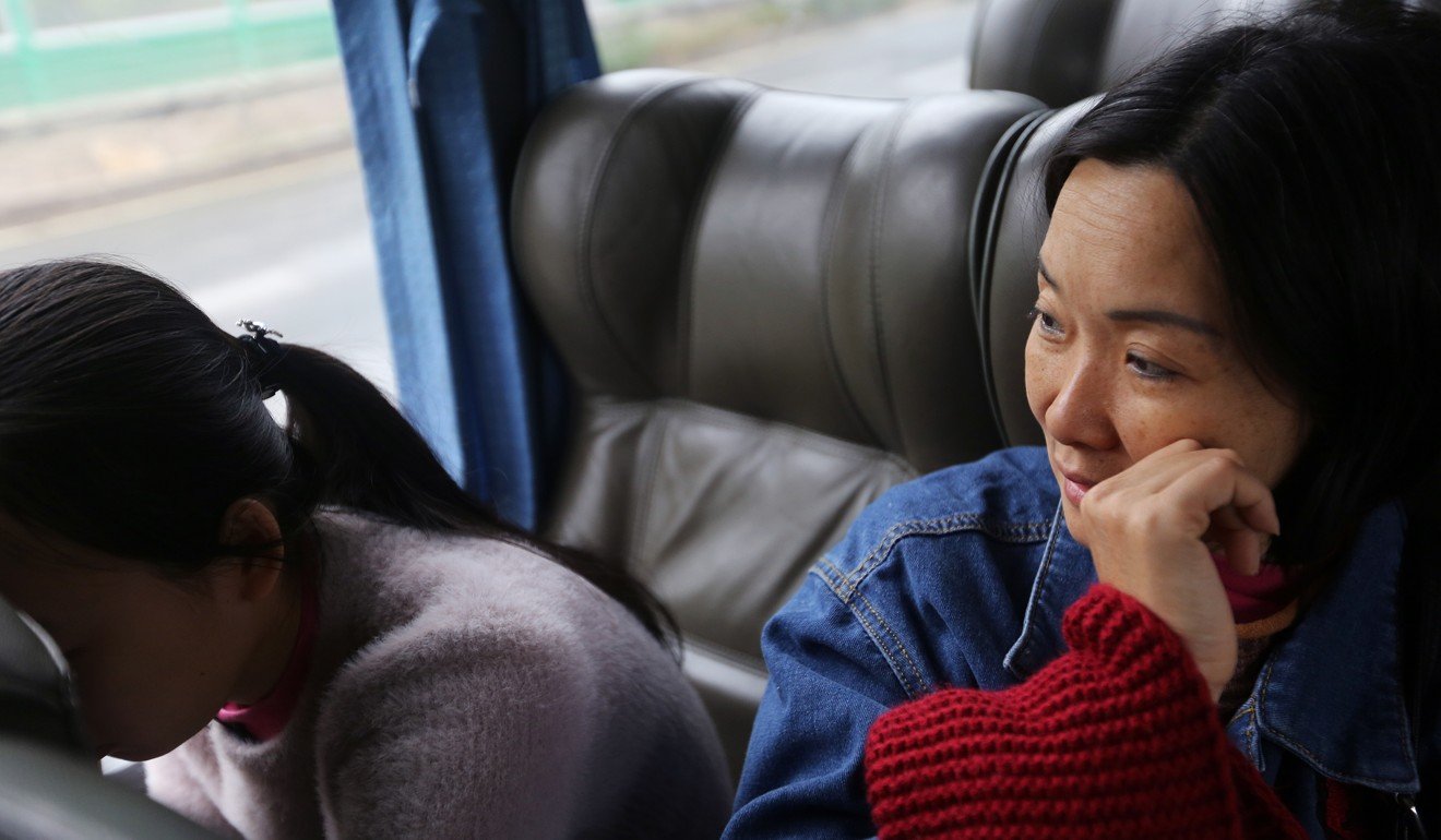 On one trip, it took Yijie and her mother 17 hours to get home to Foshan after a violin lesson. Photo: Xiaomei Chen