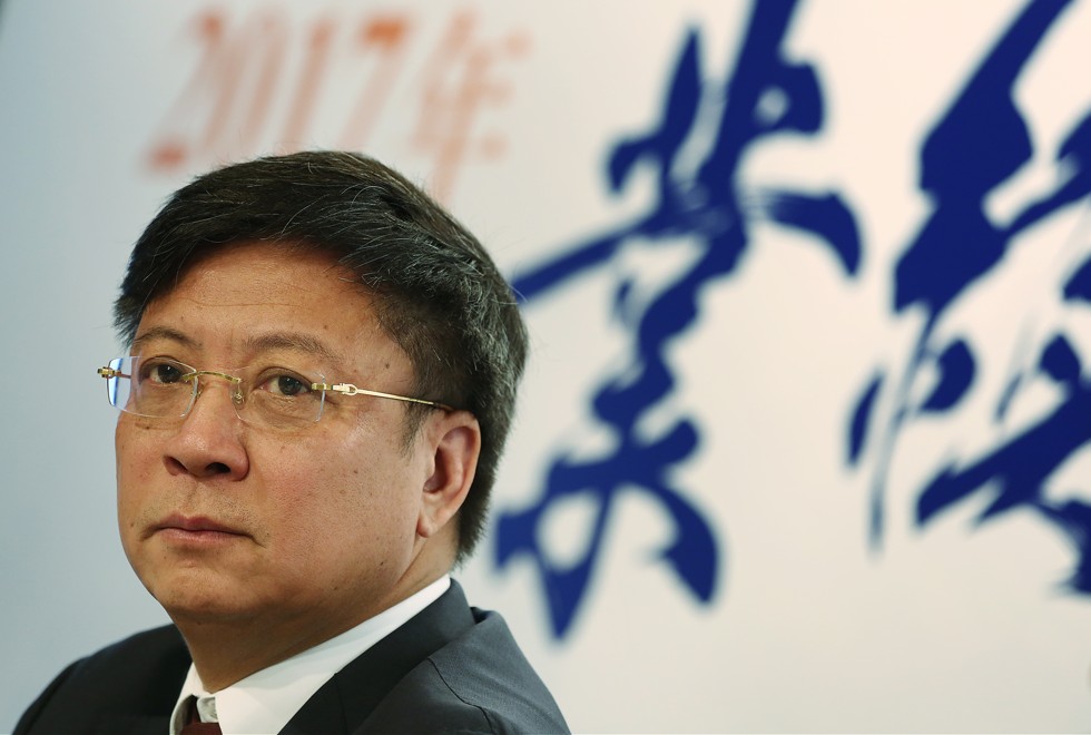 Sun Hongbin, chairman and executive director of Sunac China Holdings, paid 16 billion yuan to buy a 8.56 per cent stake in Leshi and LeEco’s subsidiaries. Photo: Jonathan Wong
