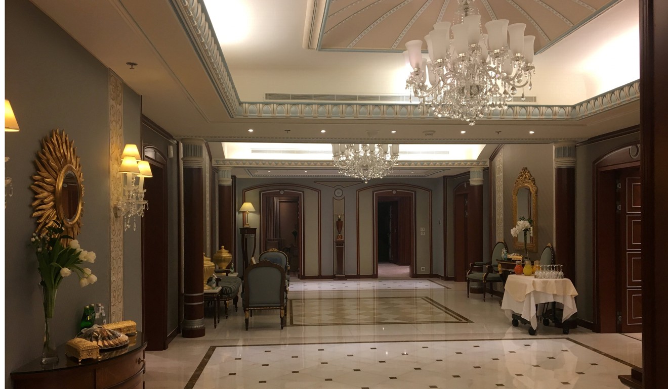 Part of the suite where Saudi Arabian billionaire Prince Alwaleed bin Talal was detained. Photo: Reuters