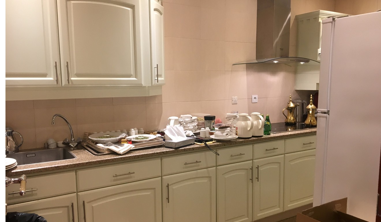 A kitchen area in the suite where billionaire Prince Alwaleed bin Talal was detained. Photo: Reuters