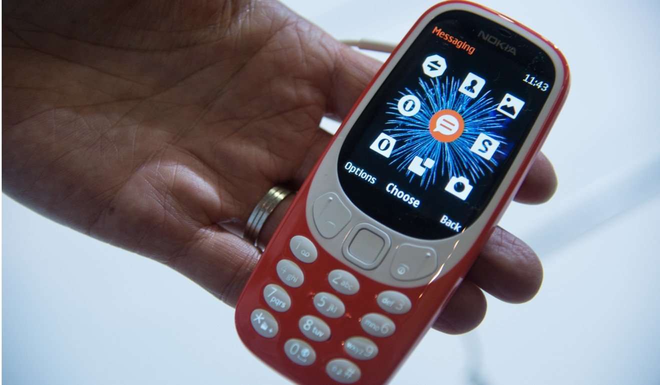 A 4G version of the Nokia 3310 will be shipped to China starting this month. The phone is preloaded with apps and can turn into a Wi-fi hotspot that allows users to connect to the internet. Photo: AFP 