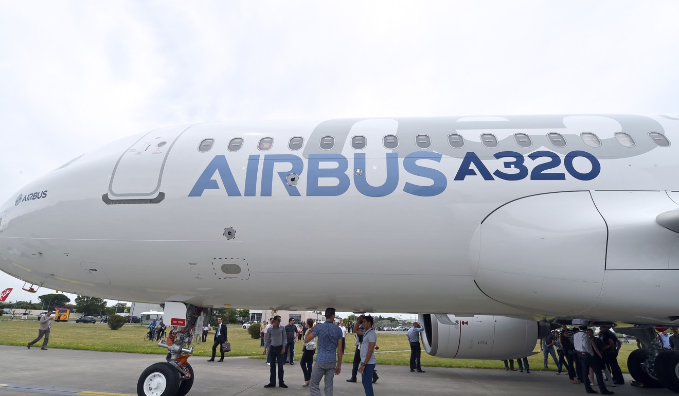 This file photo taken on July 1, 2014 shows the 200 medium-haul Airbus A320neo passenger plane leaving its hangar at the Airbus plant in Saint-Martin-du-Touch, near Toulouse, southern France. China has ordered 184 Airbus A320 planes to be delivered to 13 airlines, French officials said on January 10, 2018. Photo: AFP
