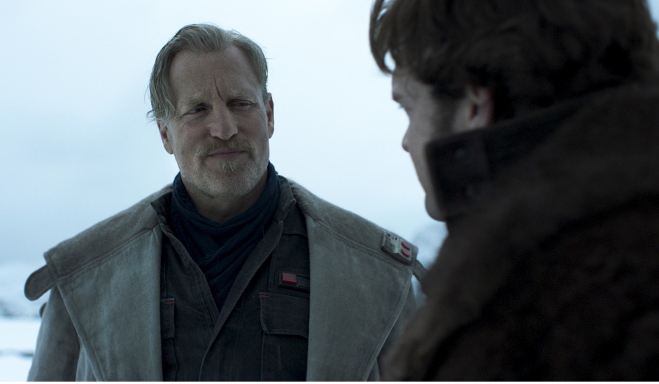 Harrelson and Ehrenreich in a still from Solo. Photo: AP