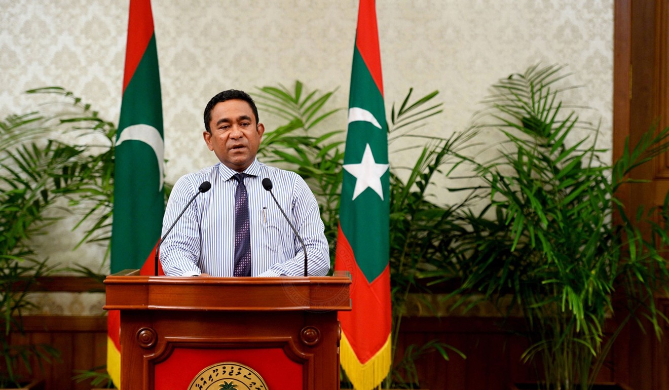 Maldives President Abdulla Yameen (seen in October 2015). Photo: AFP
