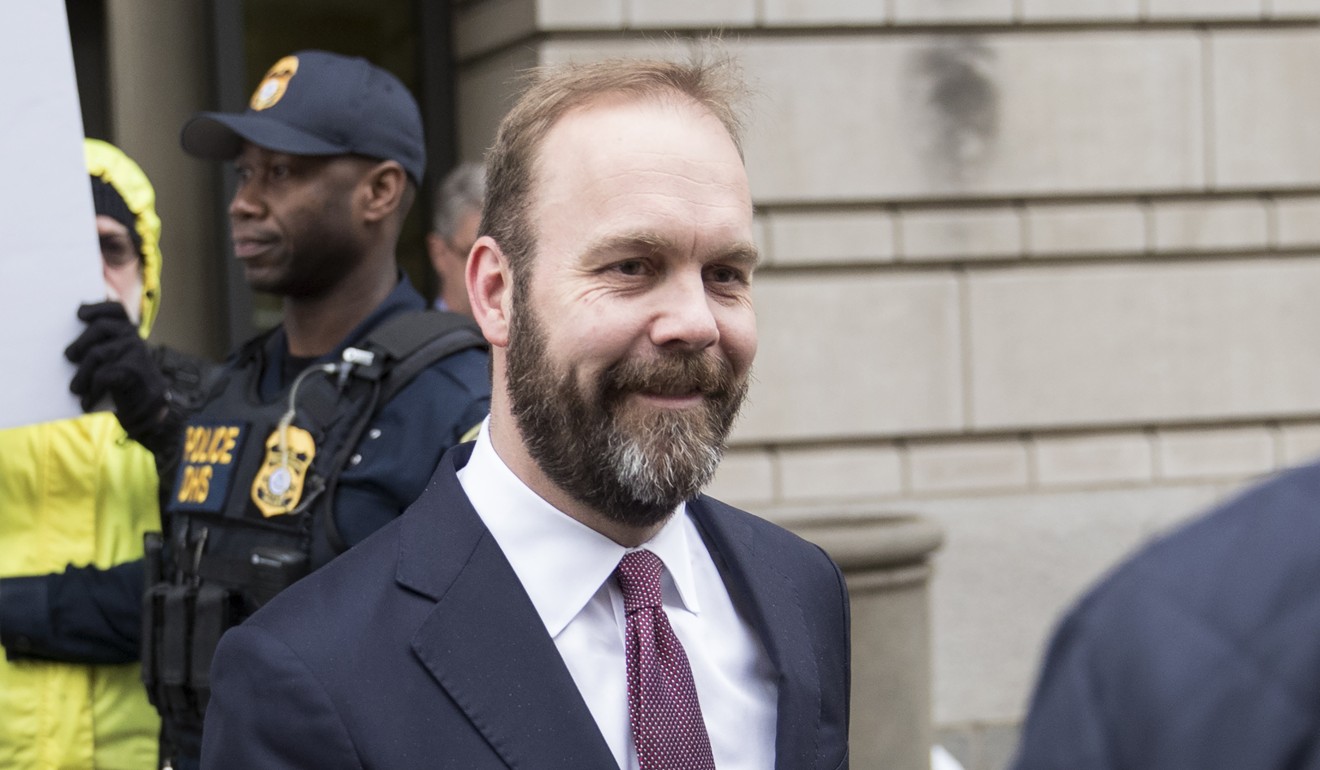 Rick Gates, former deputy campaign manager for Donald Trump pleaded guilty to conspiracy and lying to the FBI, cutting a deal with prosecutors to give them information that could help Mueller’s investigation into Russian interference in the 2016 presidential election. Photo: Bloomberg