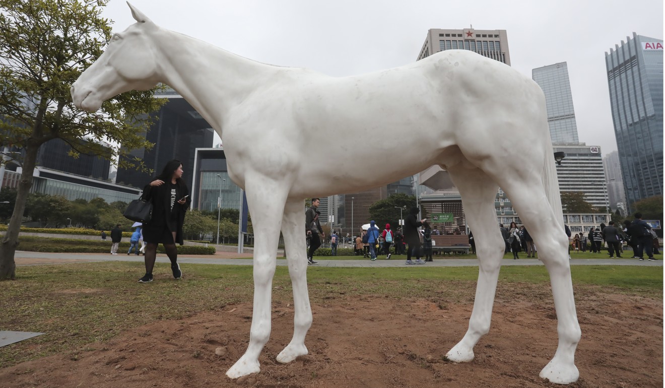 White Horse (2013) by Mark Wallinger. Photo: Jonathan Wong