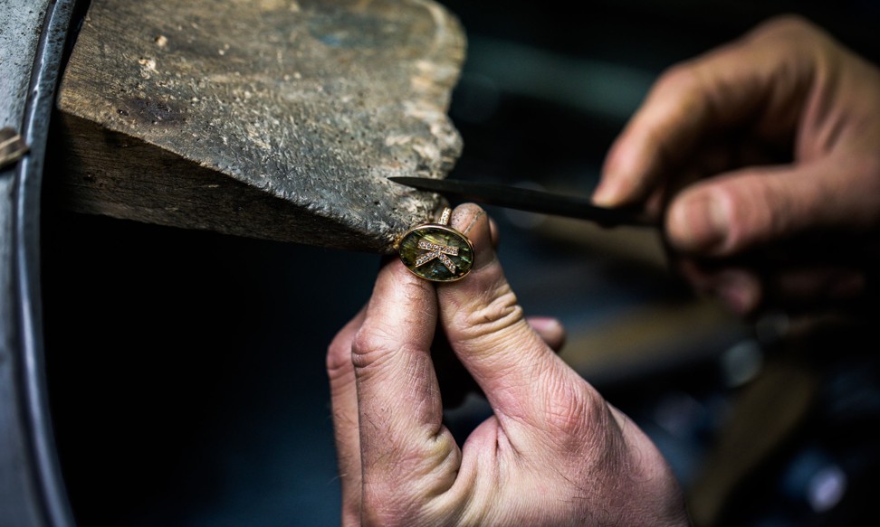 Artisans at Caroline Bucci’s atelier have years of experience in jewellery-making.