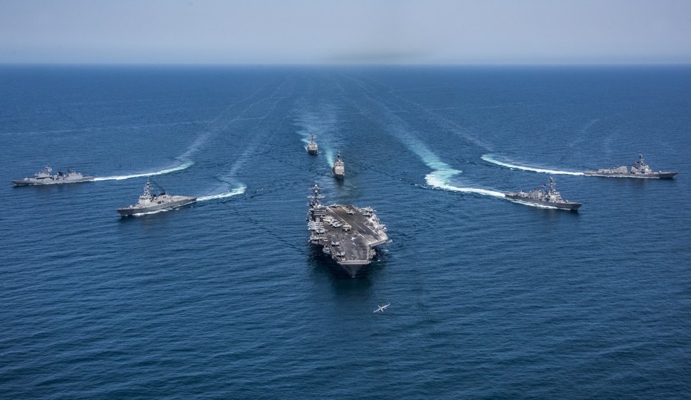 The visit by the USS Carl Vinson, seen here in a file photo, with more than 5,000 crew marks the largest US military presence in Vietnam since the Southeast Asian nation was unified under Communist leadership in 1975. Photo: US Navy