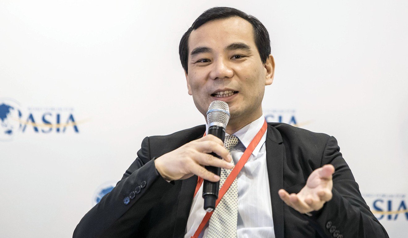 Anbang Insurance Group chairman Wu Xiaohui at the Boao Forum for Asia in Hainan in March last year. Photo: Bloomberg
