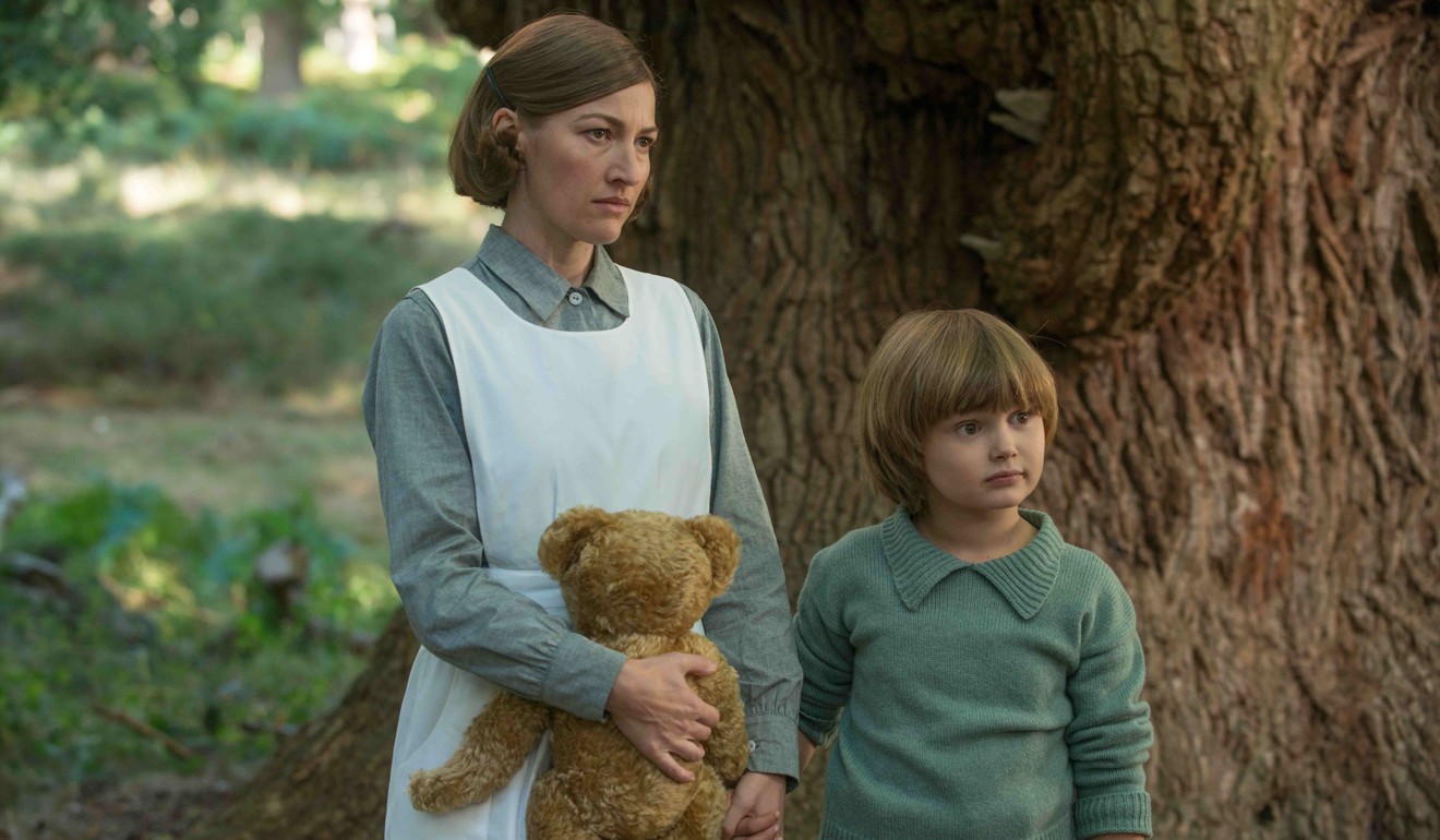 Kelly Macdonald and Will Tilston in a still from Goodbye Christopher Robin. Photo: David Appleby/2017 Twentieth Century Fox Film Corporation