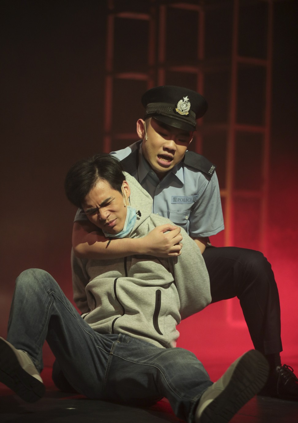Lai Lok-hang as Yin (left) and Wan Tsz-leung as Fatso in The Great Learning by Tang Chi-kin. Photo: Keith Hiro