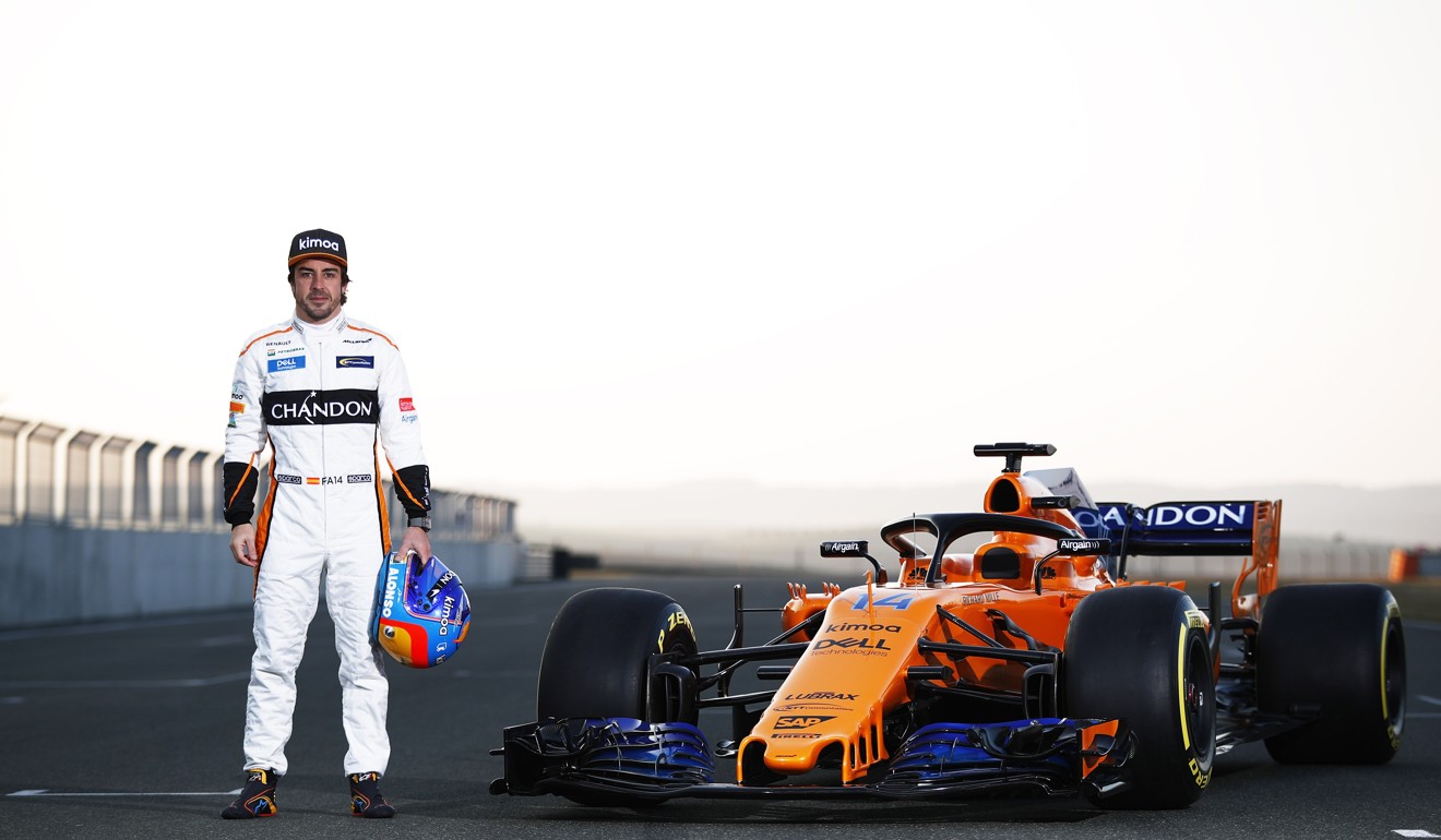 Fernando Alonso and the new McLaren powered by Renault.