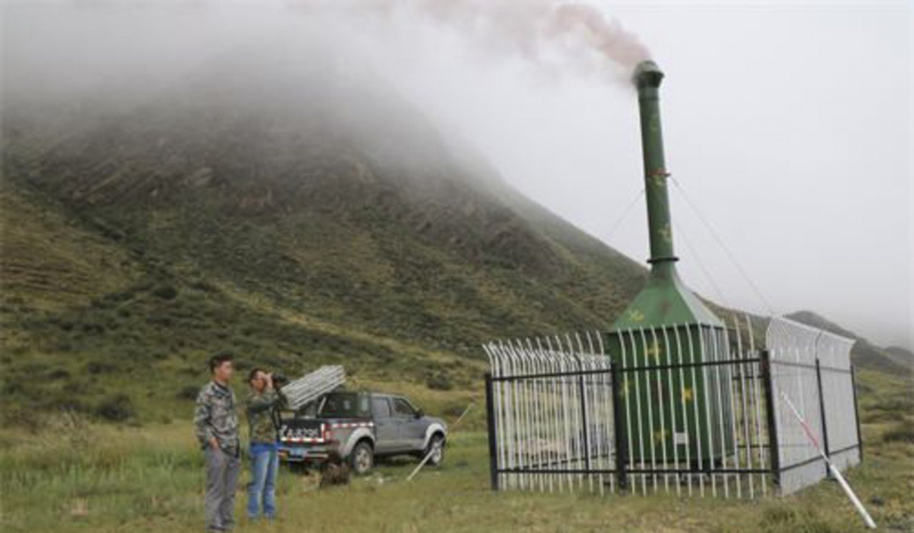 One of the chambers in operation in Xinjiang autonomous region. Photo: xjqx.cn