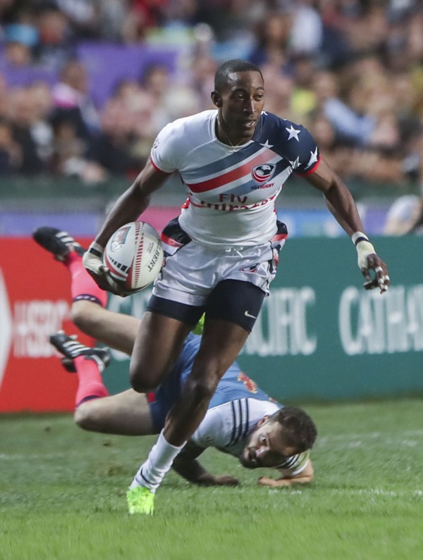 Perry Baker has become one of the most mesmerising players at the Hong Kong Sevens in recent years. Photo: Edward Wong