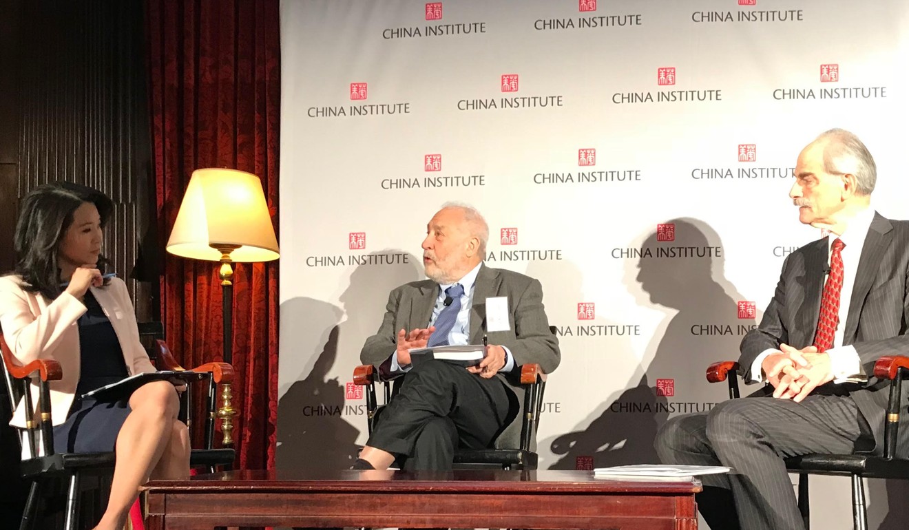 Nobel Prize-winning economist Joseph Stiglitz told the China Institute conference that China’s top economic minds “are sophisticated market-oriented people”. Photo: Robert Delaney