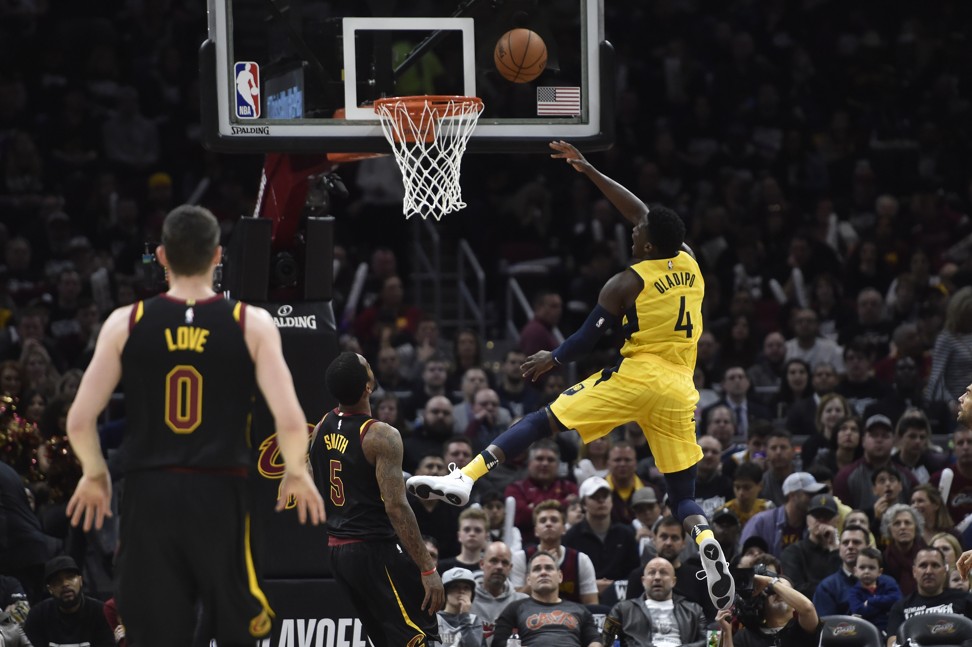 Indiana Pacers guard Victor Oladipo moves to the basket in the third quarter. Photo: USA TODAY Sports