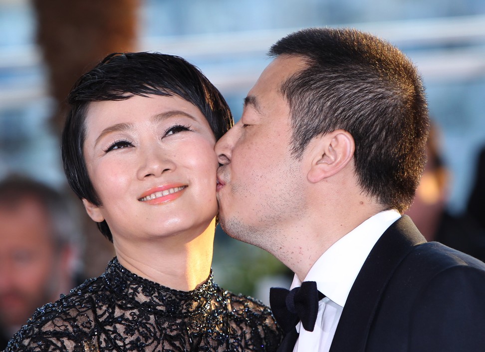 Chinese director Jia Zhangke (right) and his wife, actress Zhao Tao soon after being awarded Best Screenplay for ‘A Touch of Sin’ at Cannes in 2013. 