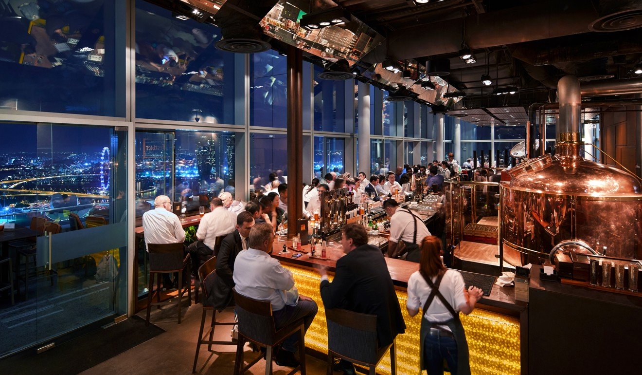 LeVeL33 is the world's highest urban microbrewery and offers perhaps the best dining views of Singapore.