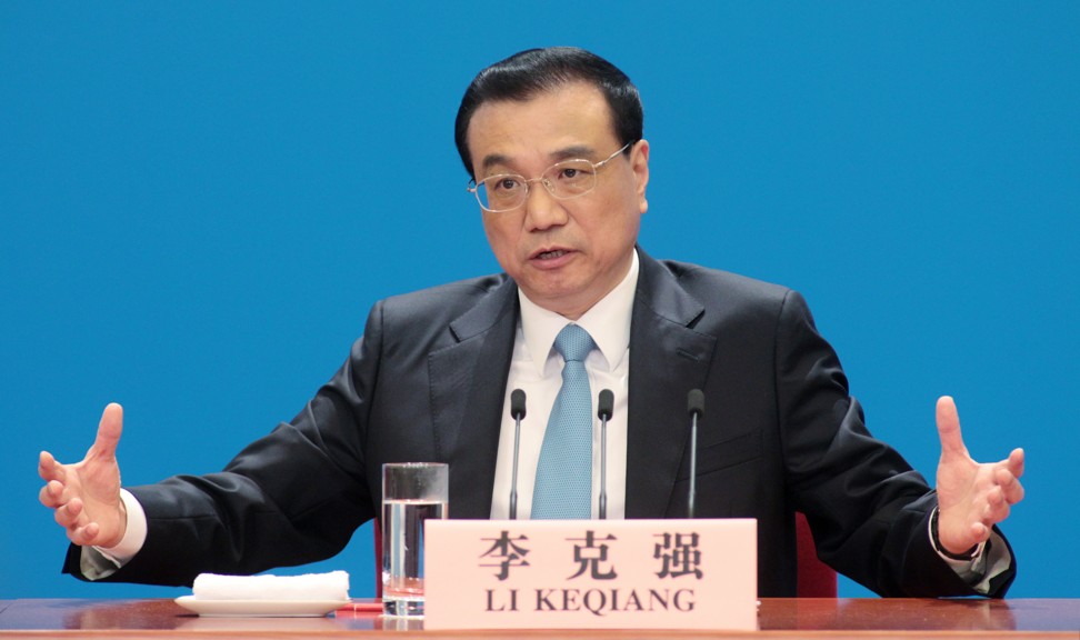 Premier Li Keqiang announced the new measure in his work report to the legislature last month. Photo: Simon Song