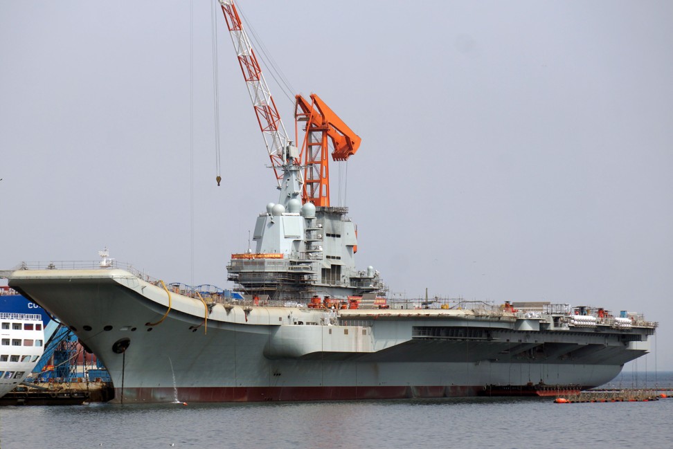 The aircraft carrier is not expected to sail far on its first voyage and could stay within Bohai Bay. Photo: ImagineChina