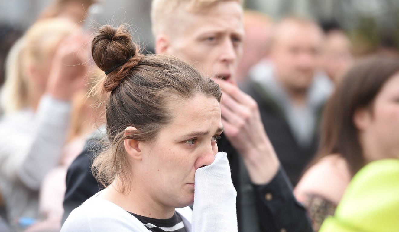 Supporters of the terminally ill Alfie Evans and his parents’ quest to keep him on life support react outside Alder Hey Children’s Hospital in Liverpool, England, to the announcement that the European Court of Human Rights refused to intervene. Photo: Agence France-Presse 