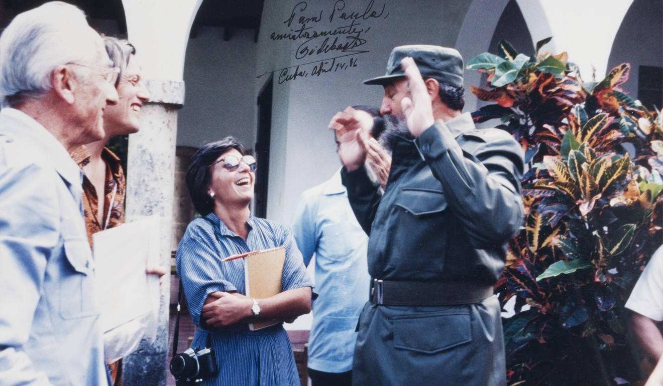 DiPerna, pictured here with Cousteau and Fidel Castro in Havana, Cuba, in 1986, wrote the first travel guide to Cuba for English speakers after the revolution. Picture: Paula DiPerna