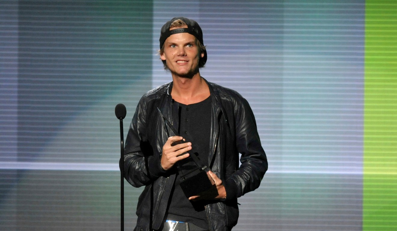 Avicii accepts the award for favourite electronic dance artist at the American Music Awards in Los Angeles in 2013. Photo: AP
