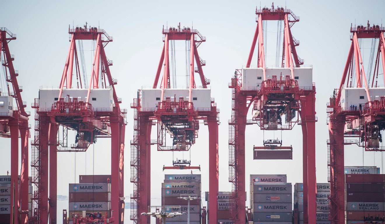 The Yangshan Deep Water Port in Shanghai. Top US trade negotiators are heading to China to convince its leaders to open its domestic market further to foreign trade and investment. Photo: AFP