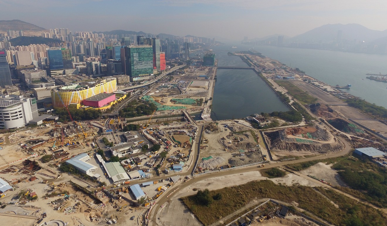 A view of the site for the Kai Tak Sports Park. Photo: Bruce Yan