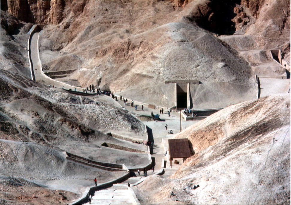 The Tomb of King Tut is seen in this 1995 photograph taken in The Valley of the Kings in Egypt. Photo: Peter J Bubenik, CC by ASA 2.0
