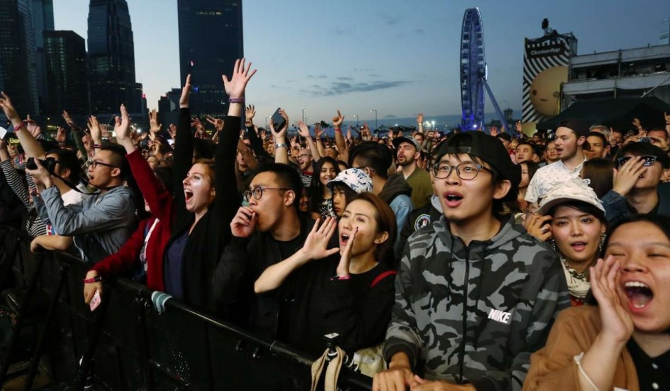 Crowds at Clockenflap in 2017. Photo: SCMP