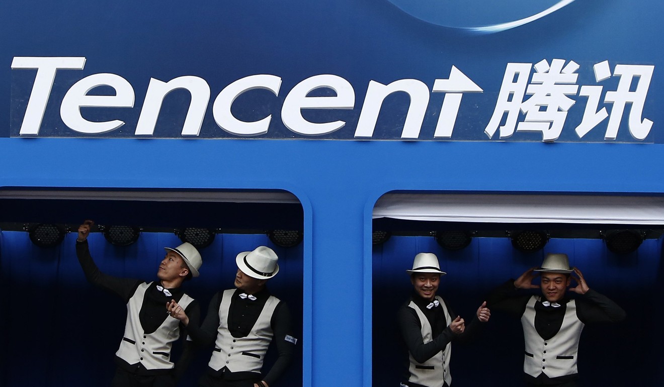 Hong Kong-listed Tencent has a weighting in the index of 5.2 per cent. Photo: Reuters