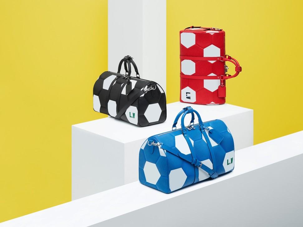 Louis Vuitton bags inspired by the World Cup.