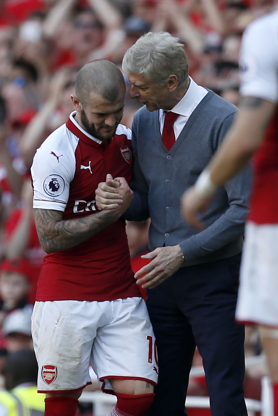 Arsenal’s Jack Wilshere (left) will not be going to Russia with England this summer. Photo: AFP