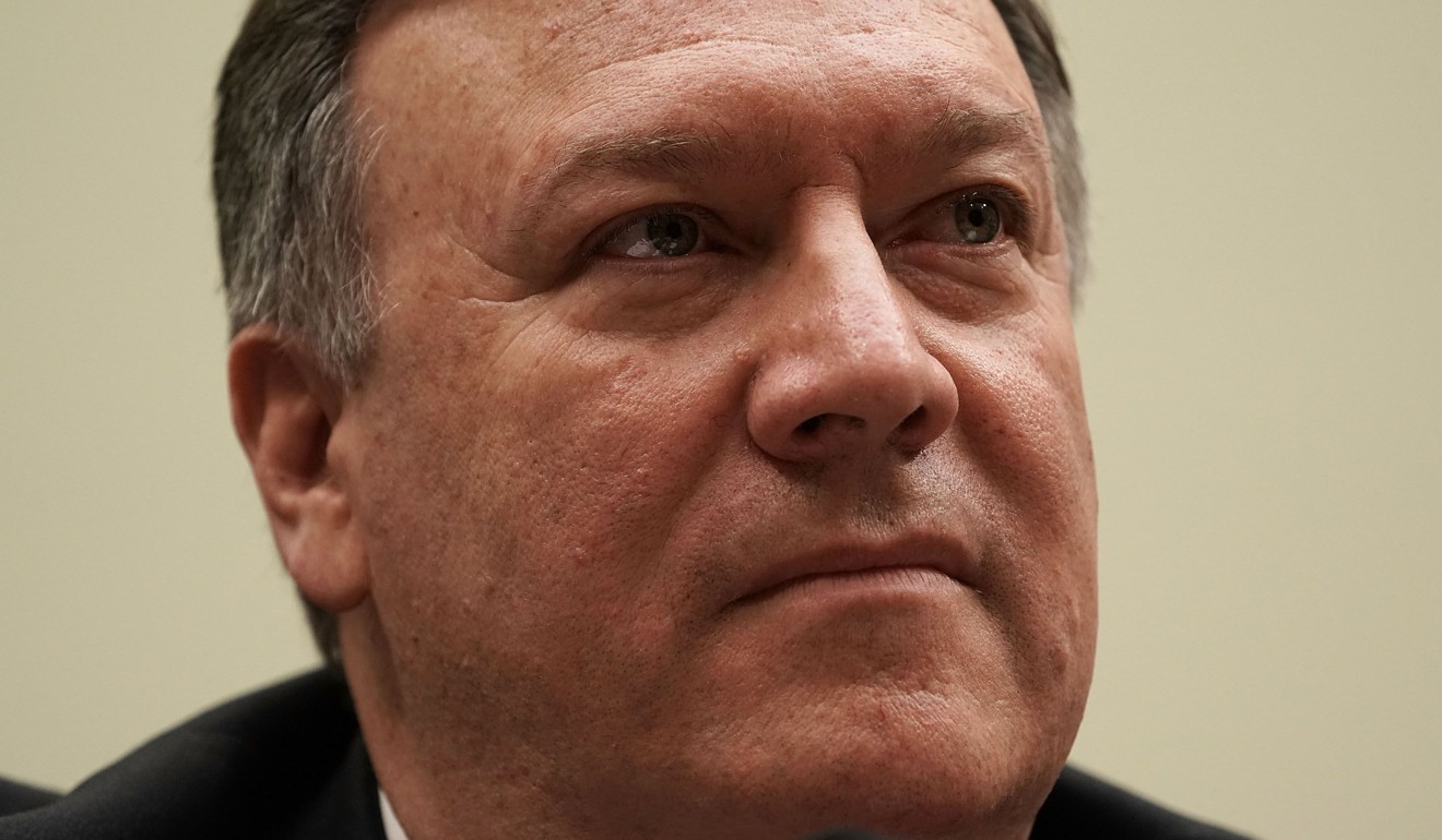 US Secretary of State Mike Pompeo speaks before the House Foreign Affairs Committee on Wednesday in Washington. Photo: Getty Images/AFP