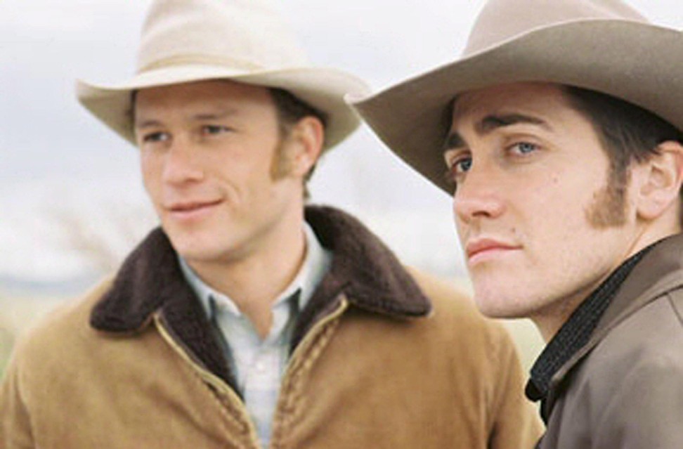 American actor Jake Gyllenhaal (right) co-starred with Australian actor Heath Ledger, in Brokeback Mountain (2005), directed by Taiwanese Ang Lee. Photo: EPA
