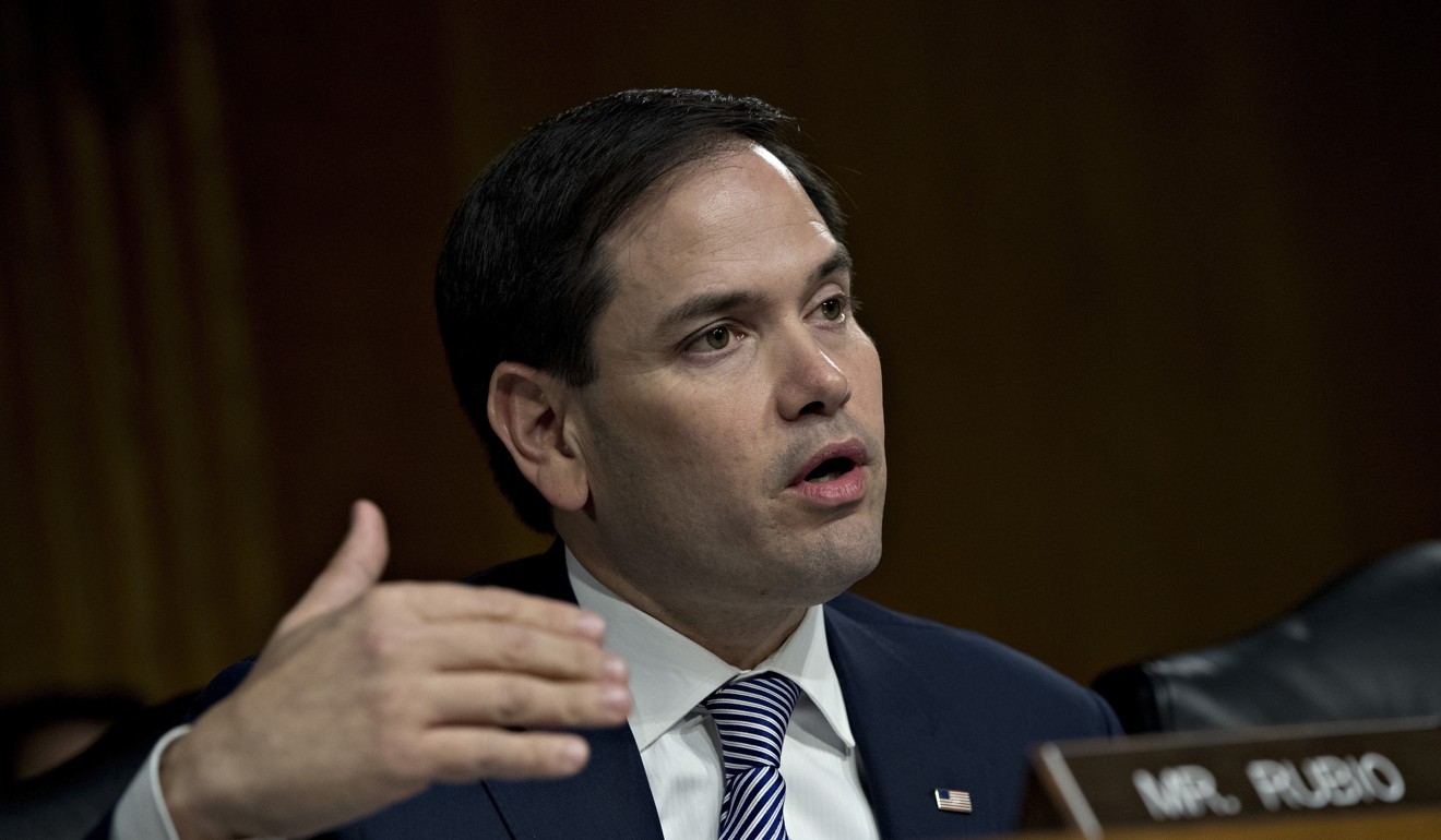 Senator Marco Rubio, Republican of Florida, is applauding the Trump administration’s move to limit the length of student visas for some Chinese nationals. Photo: Andrew Harrer/Bloomberg