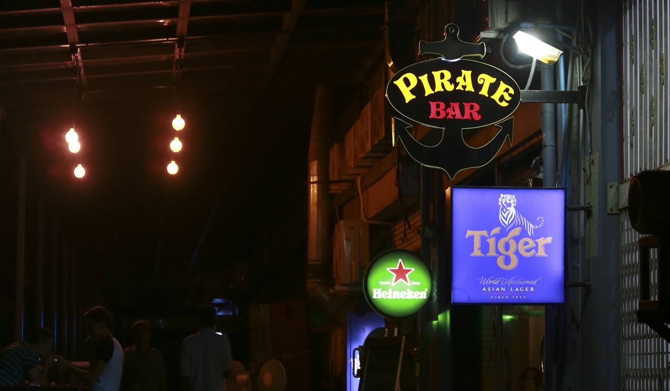 Pirate Bar is one of the few venues in Yangon where metal and punk rock bands can perform. Photo: James Wendlinger