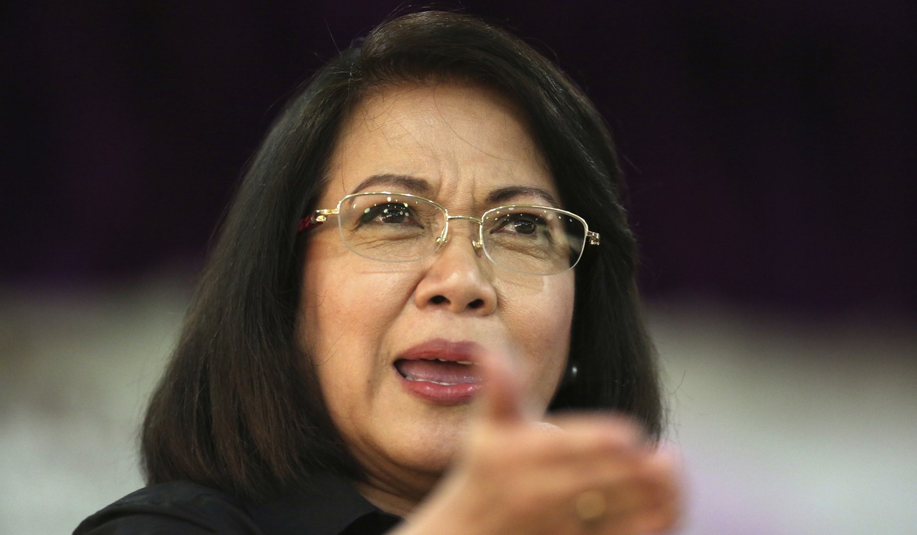 Ousted Philippine Supreme Court Chief Justice Maria Lourdes Sereno. Photo: AP