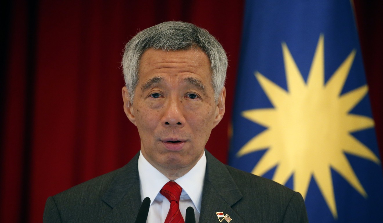 Singapore Prime Minister Lee Hsien Loong speaks at a press conference at the Istana in Singapore on January 16. Singapore has been chosen to host the Trump-Kim summit. EPA-EFE