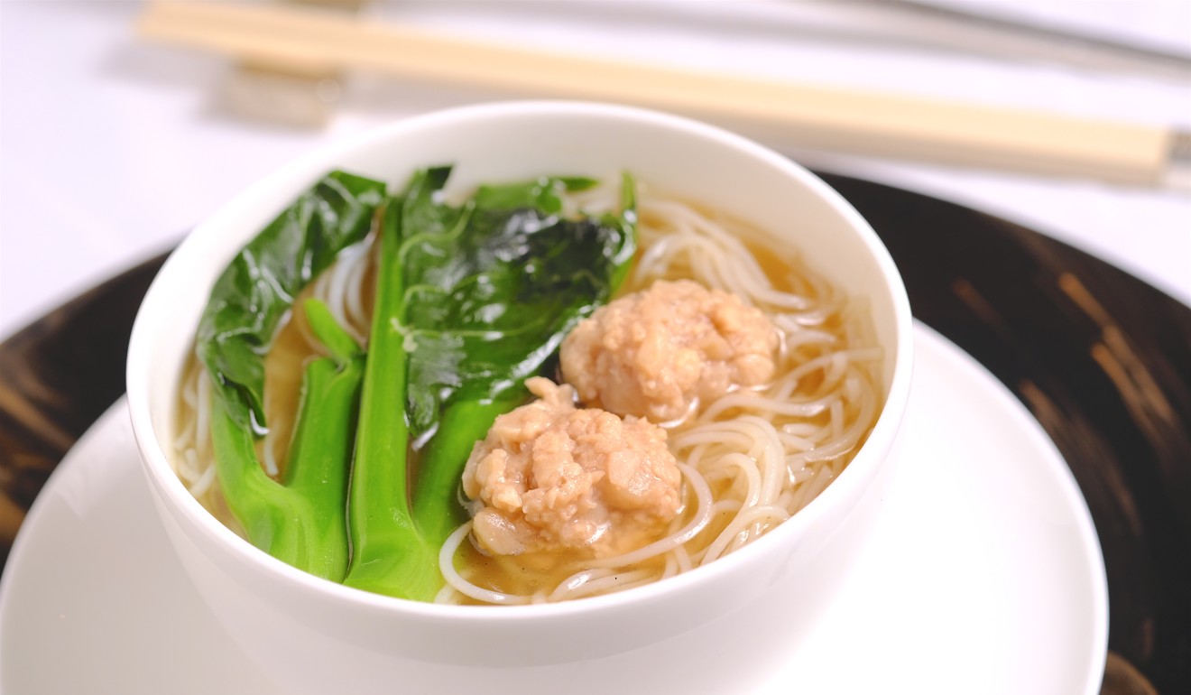 Omnipork ball noodle soup.