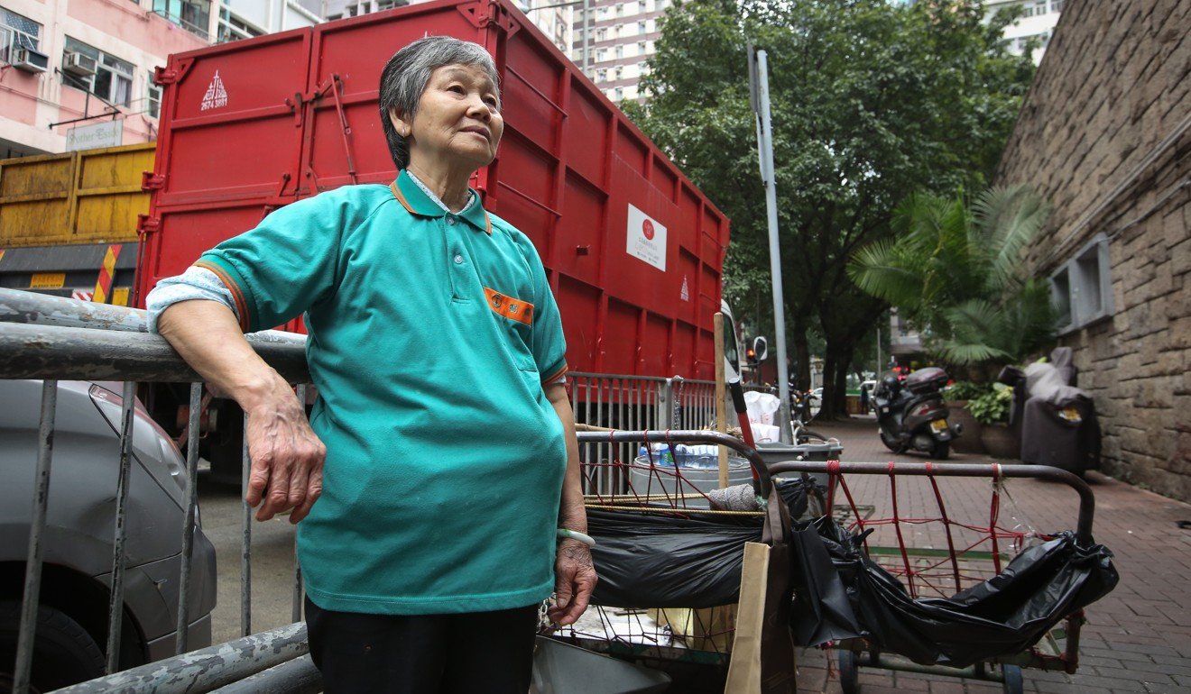 In 2016, 71-year-old cleaner Zhou Zhuan was fined HK$1,500 for throwing waste water into a drain. After a photo of her bursting into tears as she was being issued the penalty ticket was captured by a passer-by and posted online caused a public outcry. the FEHD dropped the fine. Photo: Edmond So