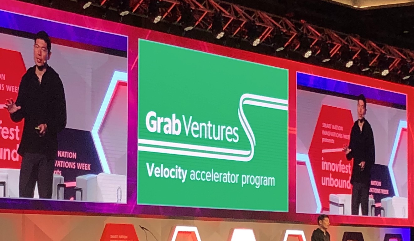 Grab CEO and co-founder Anthony Tan at Innovfest Unbound conference, Singapore, 2018. Photo: SCMP