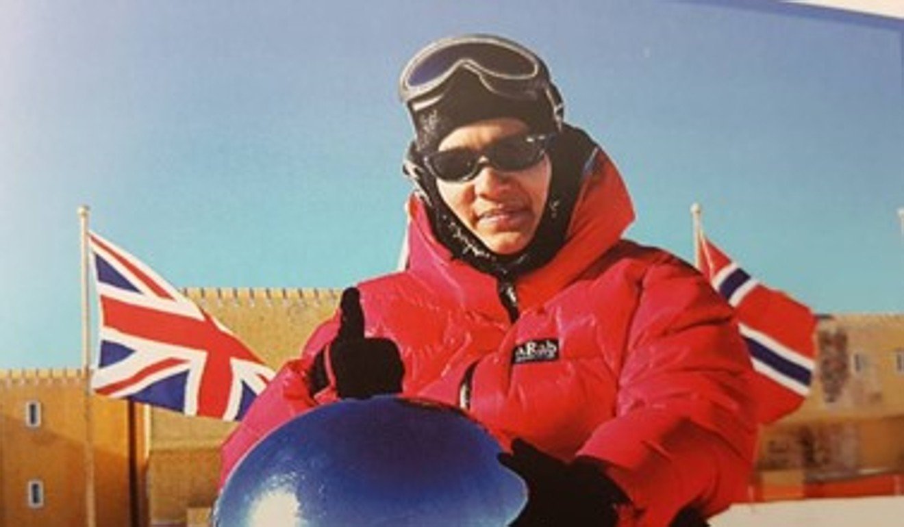 Sharifah at the Patriot Hills base camp at the end of her South Pole expedition. Photo: Handout